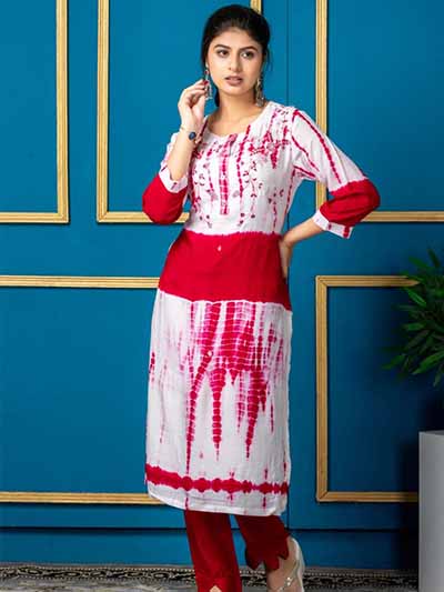 A Yellow Ornamental Printed Kurta manufacture by ladies kurti manufacturer 
                                    