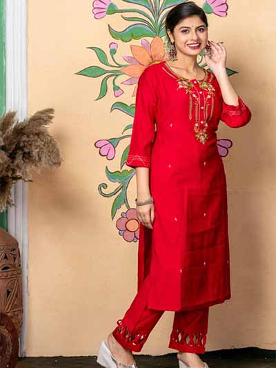 A Peach Floral Printed Kurta manufacture by best kurta shop in kolkata
                                    